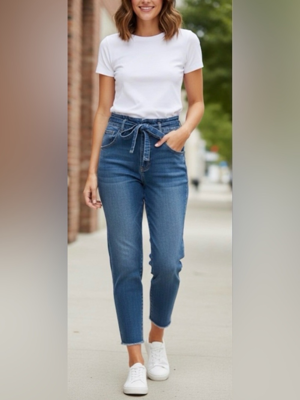 Hollister Paper Bag Ultra High Rise Mom Jeans Vintage Stretch Size 3